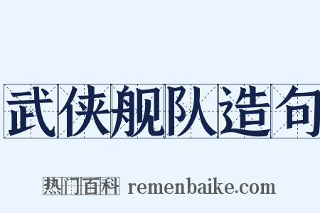 武侠舰队造句是什么意思的图片